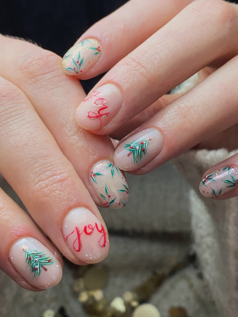 Christmas Tree Nail Designs