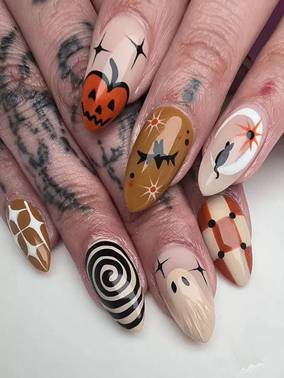 Spooky Nail Design for Halloween