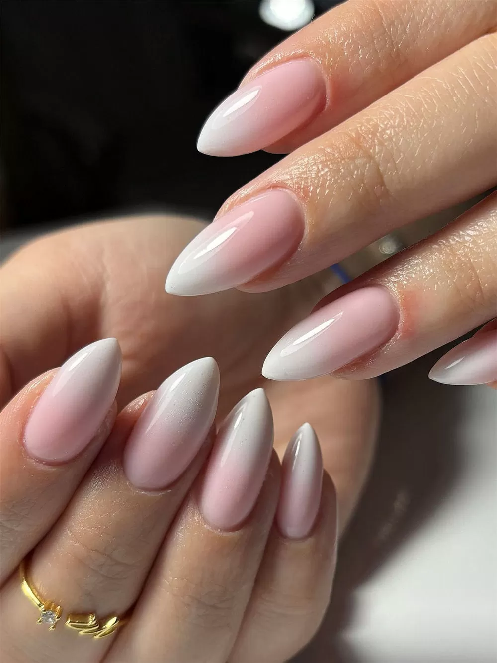 Soft Pink Ombré Nail Art